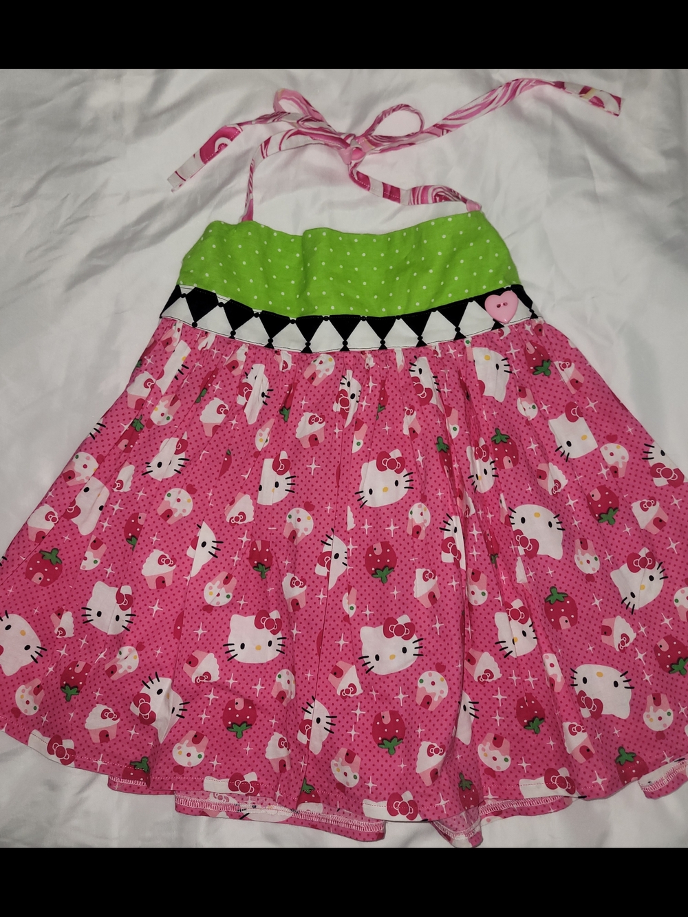 Bitty Bitty Bum Bum Hello Kitty Pink Halter Sundress